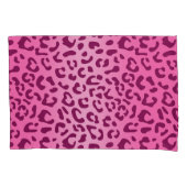 Stijlvolle roze luipaardprint kussensloop (Voorkant-Links)