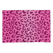 Stijlvolle roze luipaardprint kussensloop (Voorkant-Rechts)