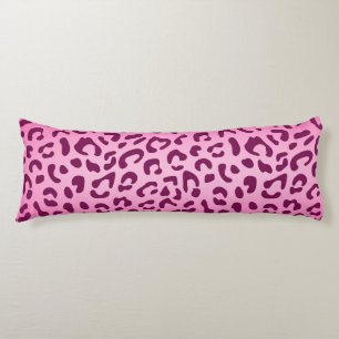 Stijlvolle roze luipaardprint lichaamskussen