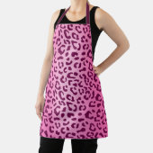 Stijlvolle roze luipaardprint schort (Insitu)