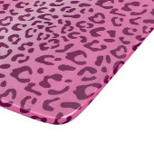 Stijlvolle roze luipaardprint snijplank (Hoek)
