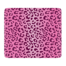 Stijlvolle roze luipaardprint snijplank