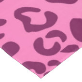 Stijlvolle roze luipaardprint tafelkleed (Gekanteld)