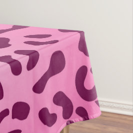 Stijlvolle roze luipaardprint tafelkleed