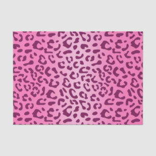 Stijlvolle roze luipaardprint tissuepapier