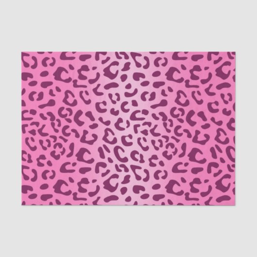 Stijlvolle roze luipaardprint tissuepapier (Voorkant)