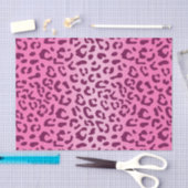 Stijlvolle roze luipaardprint tissuepapier (Craft)