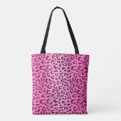 Stijlvolle roze luipaardprint tote bag (Achterkant)