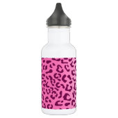 Stijlvolle roze luipaardprint waterfles (Links)