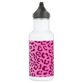 Stijlvolle roze luipaardprint waterfles (Rechts)