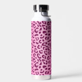 Stijlvolle roze luipaardprint waterfles (Links)