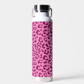 Stijlvolle roze luipaardprint waterfles (Voorkant)