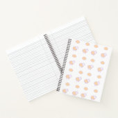 Stijlvolle roze luis met wolkenpatroon notitieboek (Binnen)