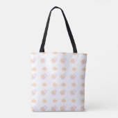 Stijlvolle roze luis met wolkenpatroon tote bag (Achterkant)