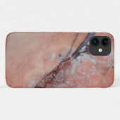 Stijlvolle roze marmer met zwakke plek Case-Mate iPhone case (Achterkant (horizontaal))