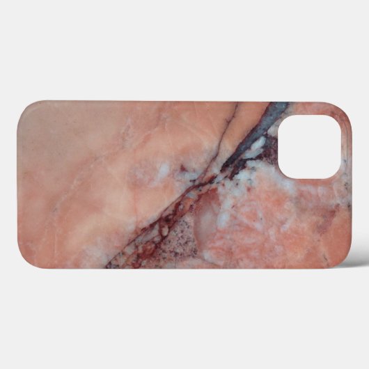 Stijlvolle roze marmer met zwakke plek Case-Mate iPhone case (Achterkant (horizontaal))