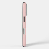 Stijlvolle roze met gepersonaliseerde grijze naam Case-Mate iPhone case (Achterkant / Rechts)