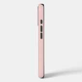 Stijlvolle roze met gepersonaliseerde grijze naam Case-Mate iPhone case (Achterkant / Links)