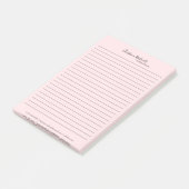 Stijlvolle roze minimalist post-it® notes (Schuin)