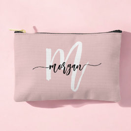 Stijlvolle Roze Monogram Naam Meisje Script Etui