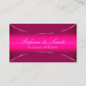 Stijlvolle roze ombre met Silver Border Eye Catchi Visitekaartje (Voorkant)