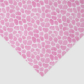 Stijlvolle Roze op Roze Giraffe Patroon Tissuepapier (Detail)