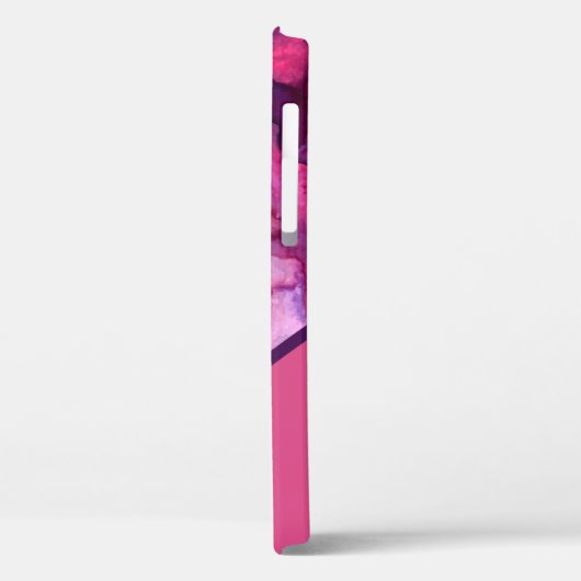 Stijlvolle roze Paarse Waterverf personaliseren Case-Mate iPhone Case (Achterkant / Links)