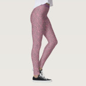 Stijlvolle roze Paarse zwart geometrisch design yo Leggings (Rechts)