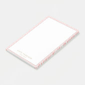 Stijlvolle roze patroon notities post-it® notes (Schuin)
