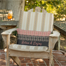 Stijlvolle roze Patroon Patio Outdoor Kussen