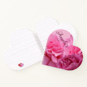 Stijlvolle roze roos moderne bloemenboho digitale  notitieboek (Binnen)