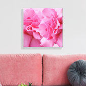 Stijlvolle  roze roos moderne bloemenkunst canvas afdruk (Insitu (Woonkamer))