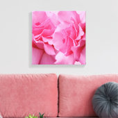 Stijlvolle  roze roos moderne bloemenkunst canvas afdruk (Insitu (Woonkamer))