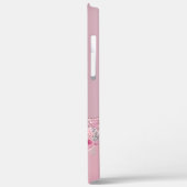 Stijlvolle roze roze roze roze goudglitterdruppels Case-Mate iPhone case (Achterkant / Links)