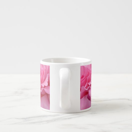 Stijlvolle  roze rozen naam Angela floral boho Espresso Kop (Achterkant)