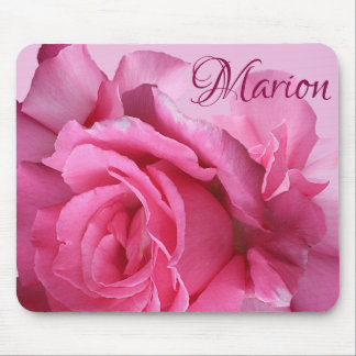 Stijlvolle roze rozenbloem modern  bloemen muismat