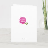 Stijlvolle roze schoonheidsalon Girly Greeting Kaart (Achterkant)