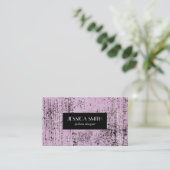 Stijlvolle roze textuur visitekaartje (Staand voorkant)