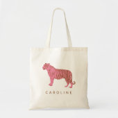 Stijlvolle roze tijger - Eenvoudige persoonlijke n Tote Bag (Voorkant)