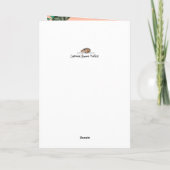 Stijlvolle roze tropische zebra Happy Birthday Kaart (Achterkant)