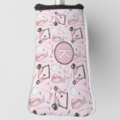 Stijlvolle Roze Vrouwelijke Golf Ontwerp Custom Mo Golfheadcover (Draai 90)