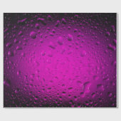 Stijlvolle Roze waterdruppels Cadeaupapier (Vlak)