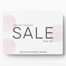 Stijlvolle roze Waterverf cirkels verkoopteken