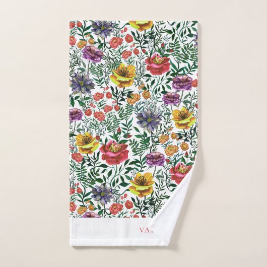 Stijlvolle roze Waterverf donkerflessenpatroon Bad Handdoek (Handdoek)