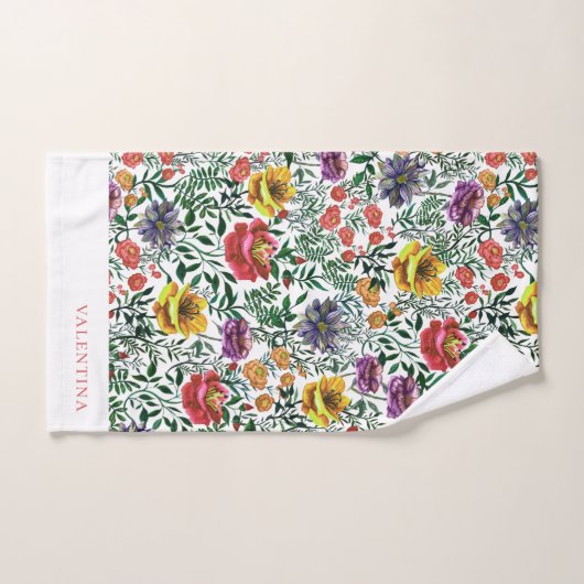 Stijlvolle roze Waterverf donkerflessenpatroon Bad Handdoek (Handdoek)