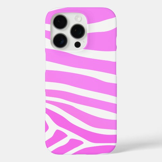 Stijlvolle roze Zebra Afdrukken Case-Mate iPhone Case (Achterkant)