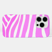 Stijlvolle roze Zebra Afdrukken Case-Mate iPhone Case (Achterkant (horizontaal))