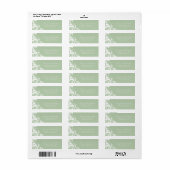 Stijlvolle RSVP-Adresetiketten Etiket (Full Sheet)