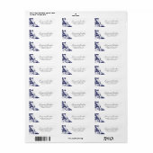 Stijlvolle RSVP-Adresetiketten Etiket (Full Sheet)