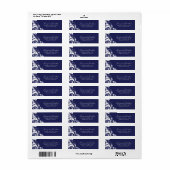 Stijlvolle RSVP-Adresetiketten Etiket (Full Sheet)